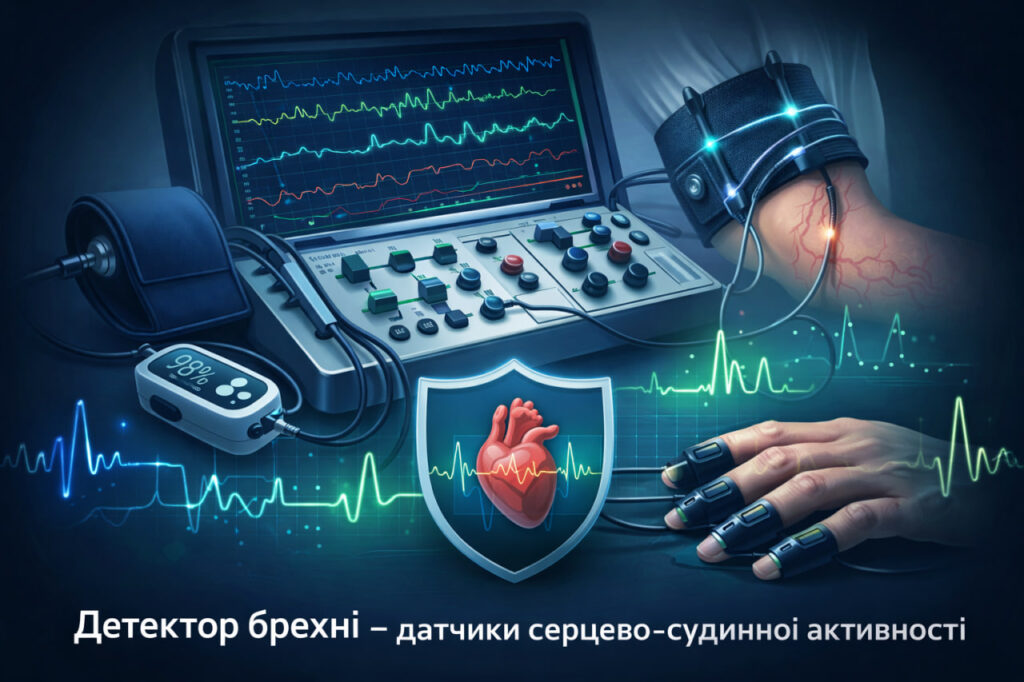 Детектор брехні – датчики серцево-судинної активності